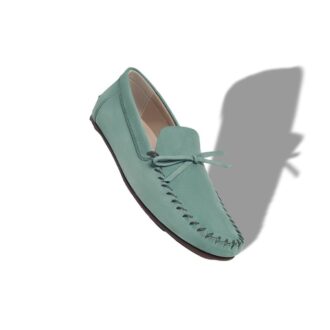 GARGANO Dark Green Calf Leather Slippers