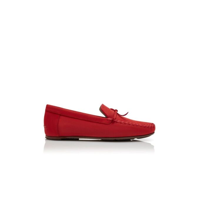 GARGANO Red Calf Leather Slippers