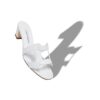 GRELLANU White Nappa Leather Open Toe Mules