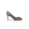 HANGISI 70 Grey Satin Jewel Buckle Pumps