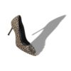 HANGISI 90 Animal Print Calf Hair Jewel Buckle Pumps