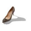 HANGISI GLITTER 90 Dark Gold Glitter Fabric Jewel Buckle Pumps
