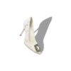 HANGISI LACE Light Cream Lace Jewel Buckle Pumps