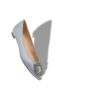 HANGISIFLAT Light Blue Satin Jewel Buckle Flat Pumps