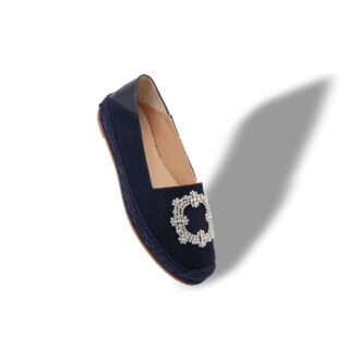 HANGRILLA Navy Blue Cotton Espadrilles
