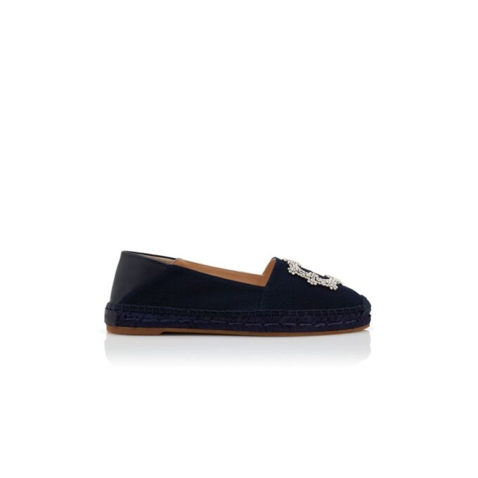 HANGRILLA Navy Blue Cotton Espadrilles