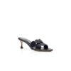 HARIBALMU Black Nappa Leather Mules