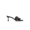 HARIBALMU Black Nappa Leather Mules