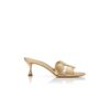 HARIBALMU Gold Nappa Leather Mules