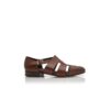HICKORY Dark Brown Calf Leather Sandals