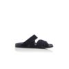 INEZMU Navy Blue Suede Sandals