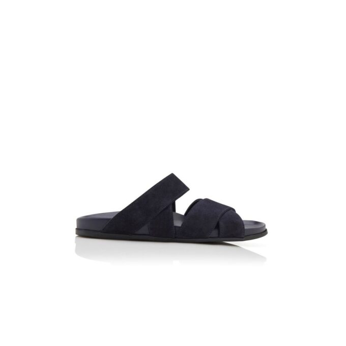 INEZMU Navy Blue Suede Sandals