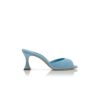 JADARON Light Blue Suede Open Toe Mules