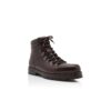 JANKA Dark Brown Calf Leather Ankle Boots