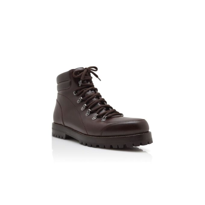 JANKA Dark Brown Calf Leather Ankle Boots