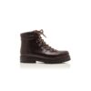 JANKA Dark Brown Calf Leather Ankle Boots