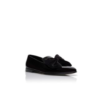 JANSER Black Patent Leather Loafers