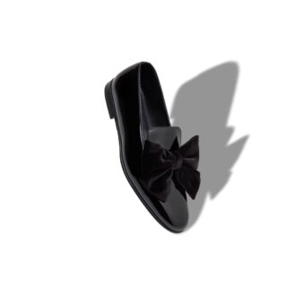 JANSER Black Patent Leather Loafers