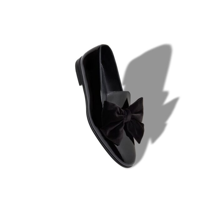 JANSER Black Patent Leather Loafers