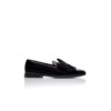 JANSER Black Patent Leather Loafers