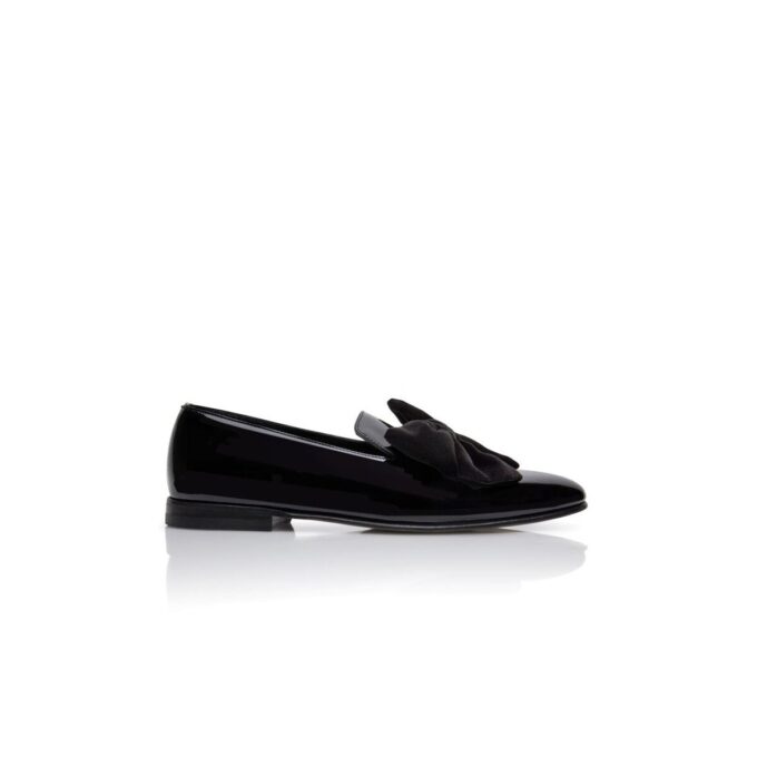 JANSER Black Patent Leather Loafers