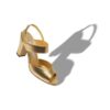 KHIKO Gold Nappa Leather Slingback Sandals