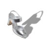 KHIKO Silver Nappa Leather Slingback Sandals