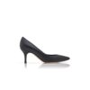 KIETTA Black Nappa Leather Pointed Toe Pumps
