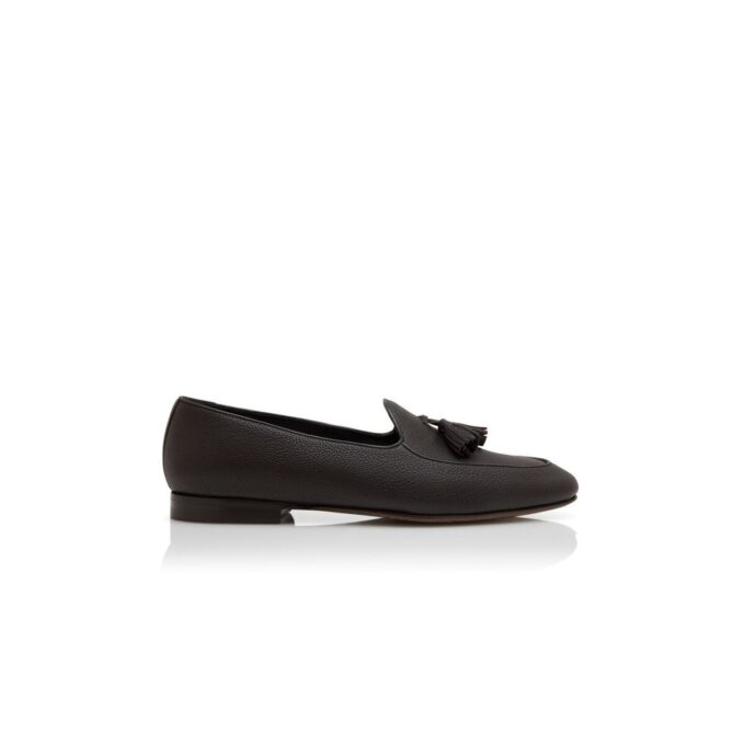 LENNOX Dark Brown Calf Leather Loafers