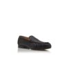 LEONDA Black Calf Leather Loafers