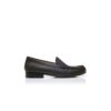 LEONDA Dark Brown Calf Leather Loafers