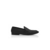 LEONDO Black Calf Leather Loafers