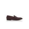 LEONDO Dark Red Calf Leather Loafers
