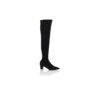 LUPASCA Black Suede Thigh High Boots