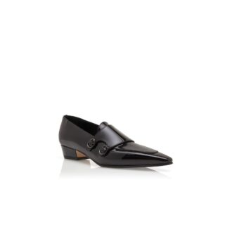 MANBISA Black Patent Leather Loafers