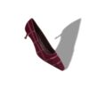 MARENPLA Red Suede Crossover Detail Pumps