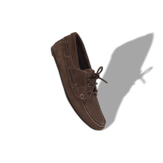 MARINO Dark Brown Suede Boat Shoes