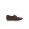 MARINO Dark Brown Suede Boat Shoes