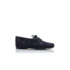 MARINO Navy Blue Suede Boat Shoes