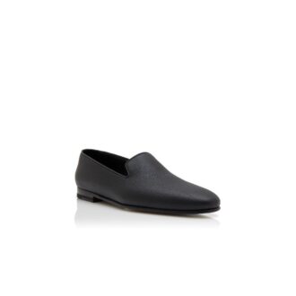 MARIO Black Calf Leather Loafers