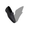 MARIO Black Calf Leather Loafers