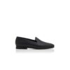 MARIO Black Calf Leather Loafers