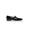 MARIO Black Patent Leather Loafers