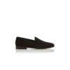 MARIO Black Suede Loafers