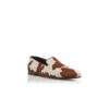 MARIO Cow Print Calf Hair Loafers