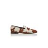 MARIO Cow Print Calf Hair Loafers