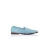 MARIO Light Blue Raffia Loafers