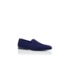 MARIO Navy Blue Suede Loafers