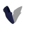 MARIO Navy Blue Suede Loafers