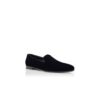 MARIO Navy Blue Velvet Loafers
